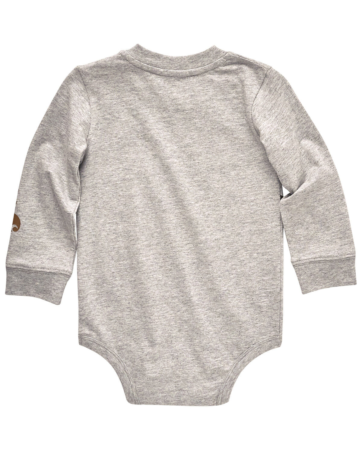Image #2 - Carhartt Infant Boys' Toolbelt Long Sleeve Onesie, Grey, hi-res