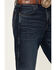 Image #2 - Wrangler Retro Men's Darren Dark Wash Relaxed Bootcut Stretch Denim Jeans - Long, Dark Wash, hi-res