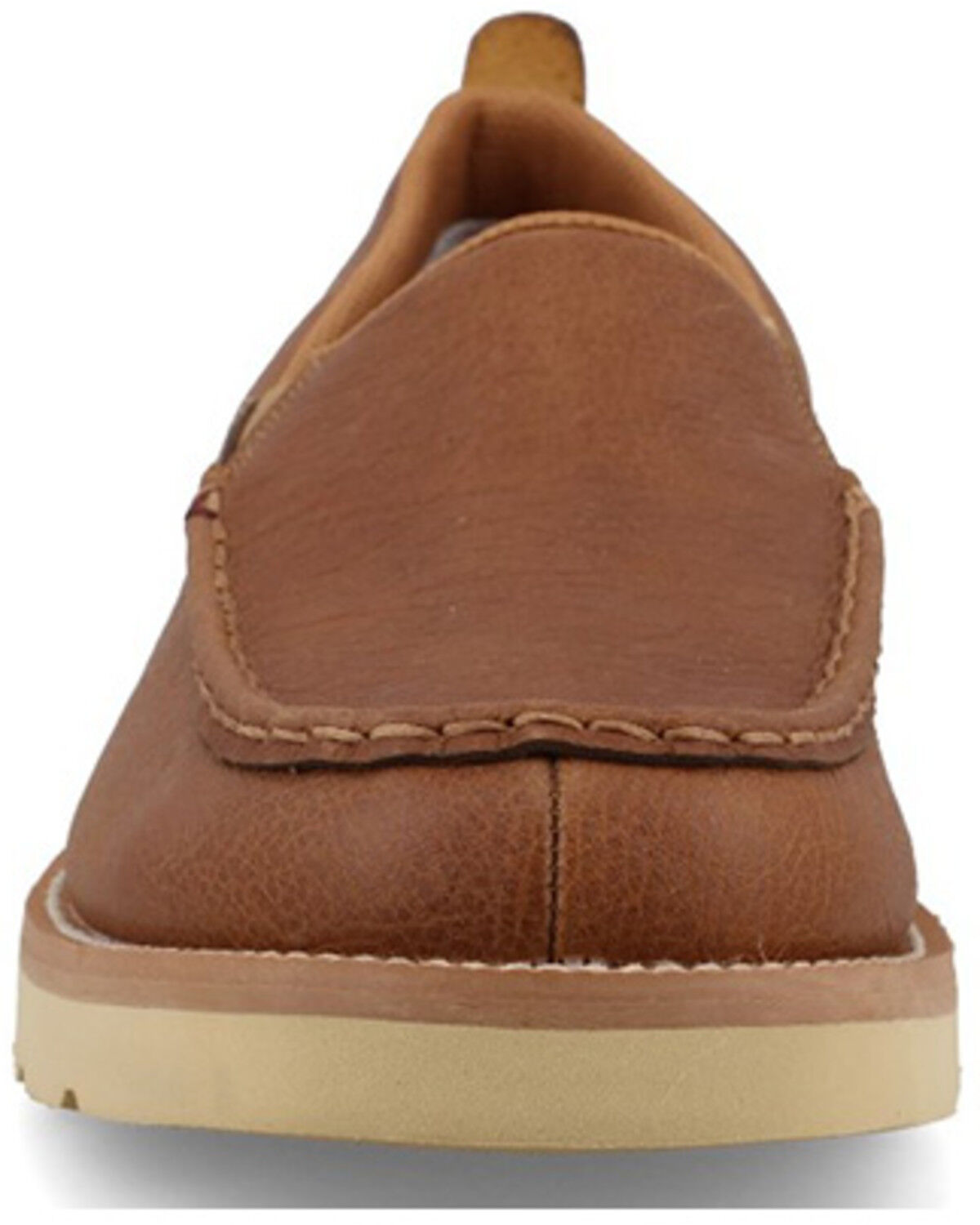 Image #4 - Twisted X Men's Wedge Sole Slip-On Casual Shoes - Moc Toe, Brown, hi-res