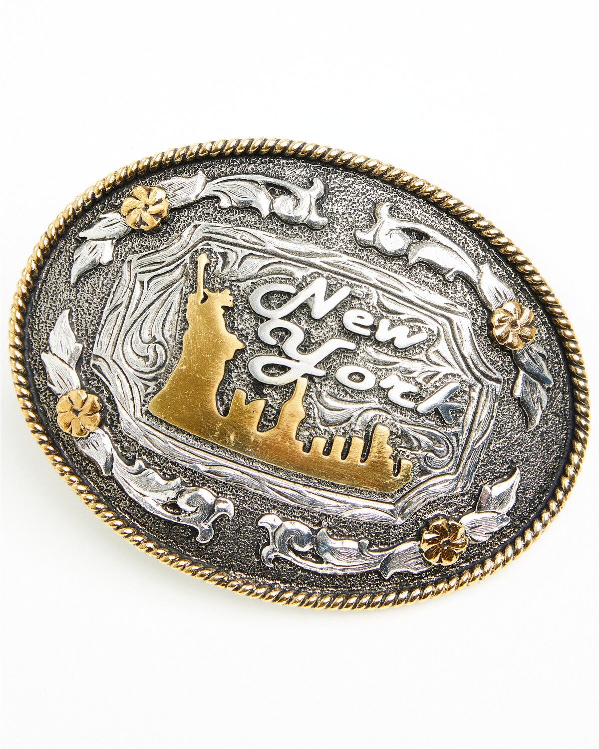 Image #1 - Cody James New York Regional Belt Buckle, Silver, hi-res