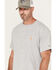 Image #2 - Carhartt Men's Force® Relaxed Fit Short Sleeve Pocket T-Shirt, Silver, hi-res