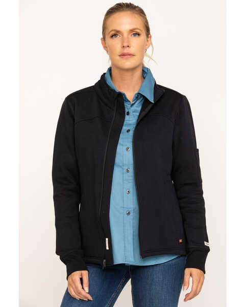 Image #1 - Wrangler Riggs Women's Zip-Up Work Jacket, Black, hi-res