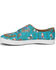 Image #3 - Reba by Justin Women's Alice Cowgirl Print Casual Slip-On Shoe, Turquoise, hi-res