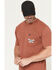 Image #2 - Ariat Men's Rebar Cotton Strong Bolt Skull Short Sleeve Work T-Shirt, Red, hi-res