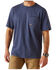 Image #2 - Ariat Men's Rebar Workman Born For This Short Sleeve T-Shirt, Heather Grey, hi-res