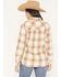 Image #4 - Shyanne Women's Vistas Plaid Print Long Sleeve Button-Down Flannel Shirt, Coffee, hi-res