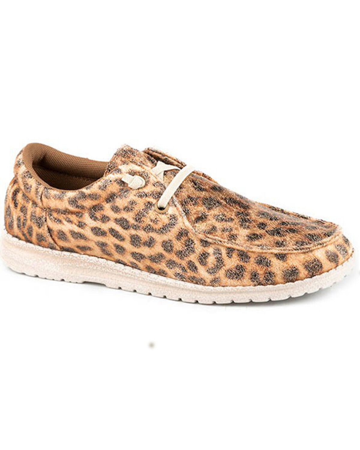 Image #1 - Roper Little Girls' Hang Loose Casual Shoes - Moc Toe, Tan, hi-res