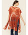 Shyanne Women's Medallion Lace Shawl, Caramel, hi-res