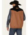 Image #4 - Cinch Men's Brown CC Color-Block Yolk Wool Zip-Front Vest , , hi-res