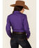 Image #4 - Cinch Women's Solid Purple Long Sleeve Button-Down Western Core Shirt, Purple, hi-res