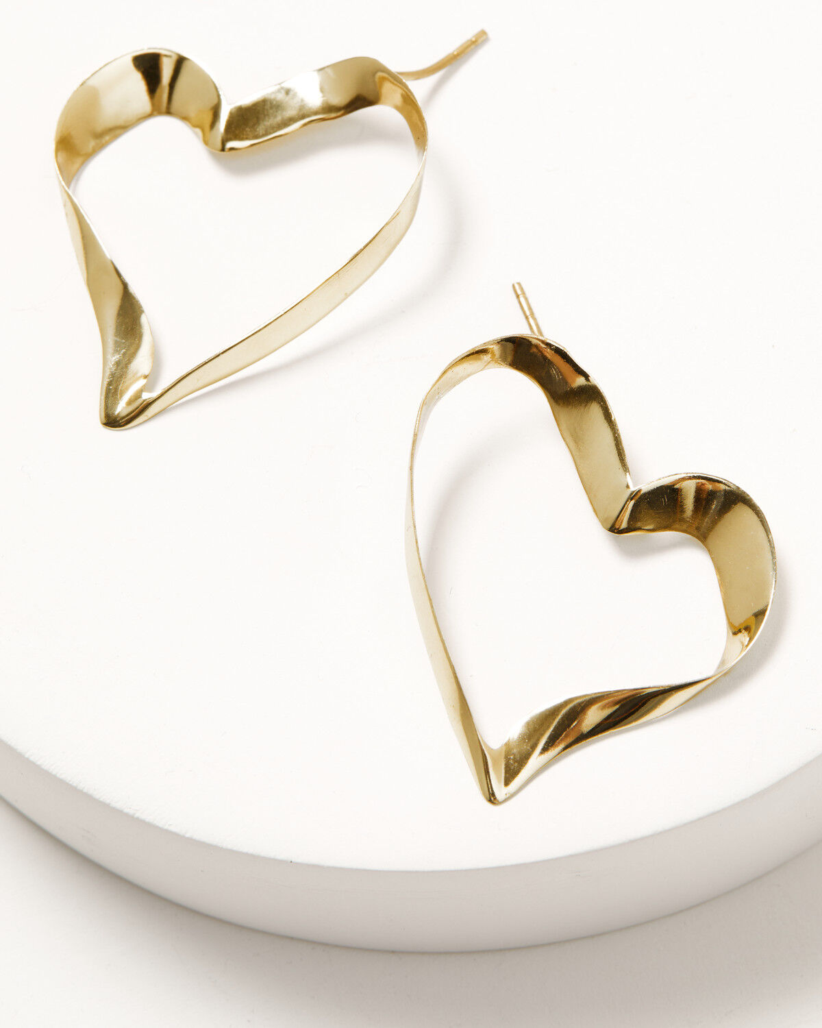 Image #2 - Ink + Alloy Women's Hope Ribbon Heart Earrings, Multi, hi-res