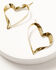 Image #2 - Ink + Alloy Women's Hope Ribbon Heart Earrings, Multi, hi-res