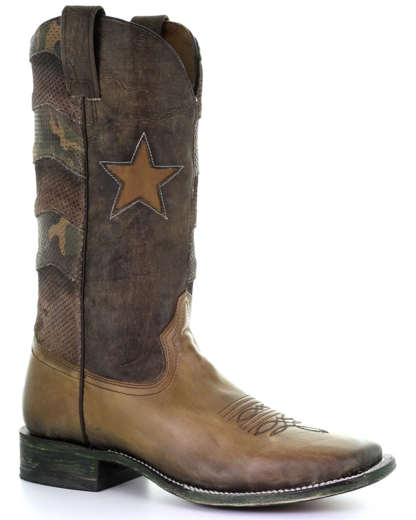 Mens inlay cowboy boots hotsell