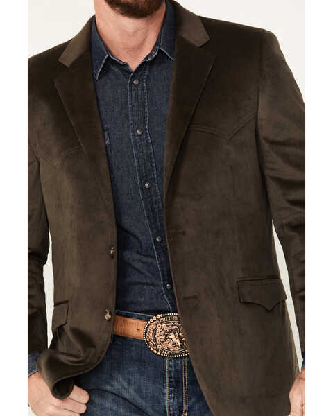 Image #3 - Cody James Men's Sueded Sportcoat, Brown, hi-res