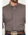 Image #3 - Wrangler X Cody Johnson Men's Plaid Print Long Sleeve Button-Down Western Shirt, Navy, hi-res