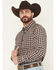Image #2 - Cody James Men's Rodeo Ridge Plaid Print Long Sleeve Button-Down Stretch Western Shirt, Brown, hi-res