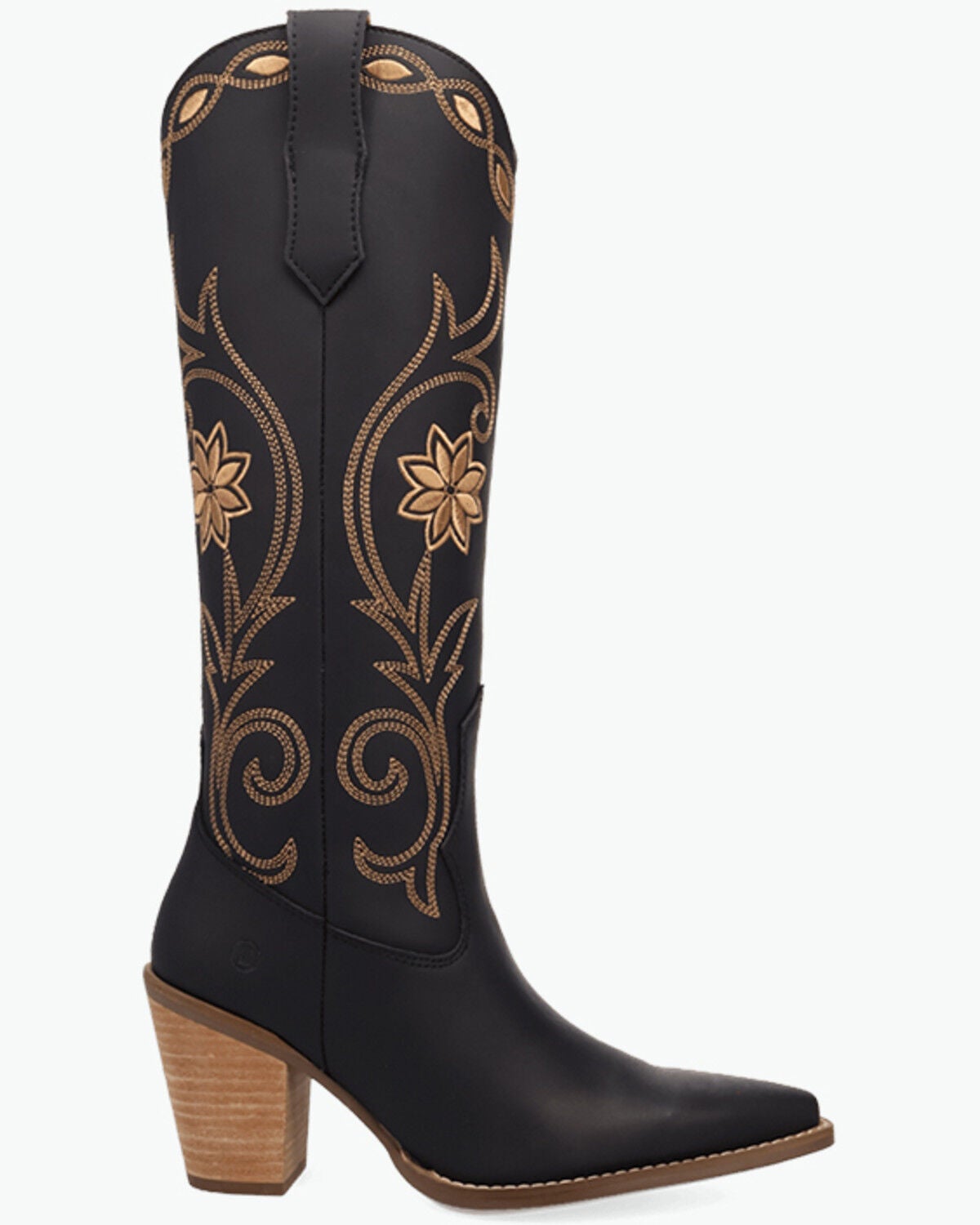 Image #2 - Dingo Women's Miss Daisy Tall Western Boots - Snip Toe, Black, hi-res