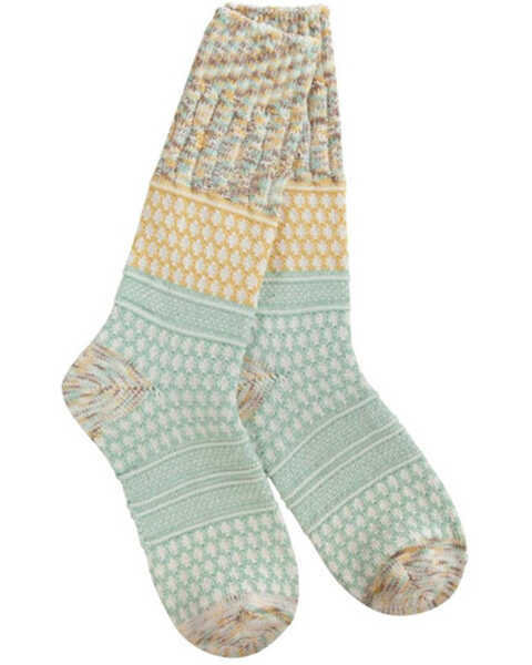 Image #1 - World's Softest Women's Frosty Multi Socks, Teal, hi-res