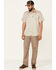 Hooey Men's Punchy Print Habitat Sol Short Sleeve Pearl Snap Western Shirt , Tan, hi-res