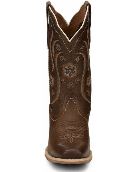 Justin Women's Jesse Brown Western Boots - Square Toe, Brown, hi-res