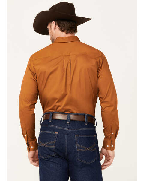 Image #4 - Cody James Men's Basic Twill Long Sleeve Button-Down Performance Western Shirt, Bronze, hi-res