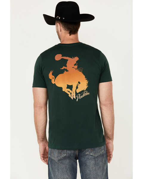 Image #4 - Pendleton Men's Ombre Bucking Horse Short Sleeve Graphic T-Shirt, Forest Green, hi-res