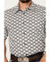 Image #3 - Gibson Trading Co Talking Stick Vertical Striped Print Short Sleeve Button-Down Western Shirt, Light Blue, hi-res