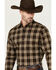 Image #2 - Kimes Ranch Men's Aldrich Plaid Print Long Sleeve Button-Down Performance Stretch Western Shirt, Black, hi-res