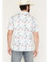 Image #4 - Panhandle Slim Men's Western Conversation Short Sleeve Snap Performance Polo Shirt, White, hi-res