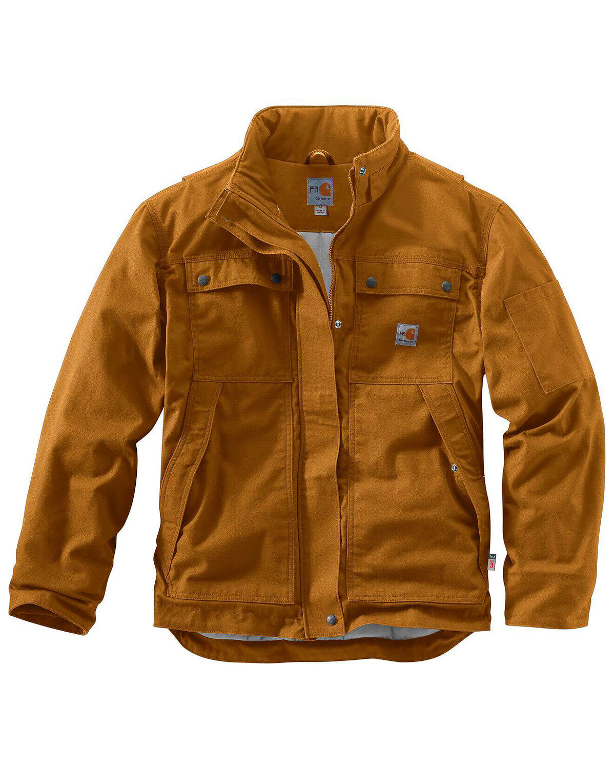Image #1 - Carhartt Men's Flame Resistant Full Swing Quick Duck Coat - Big & Tall, Brown, hi-res