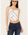 Image #1 - Roper Women's Bandana Camisole, White, hi-res