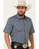 Image #2 - Cody James Men's Open Meadow Floral Print Short Sleeve Button-Down Stretch Western Shirt, Navy, hi-res