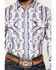 Image #3 - Panhandle Select Men's Boot Barn Exclusive Southwestern Print Long Sleeve Pearl Snap Western Shirt, White, hi-res