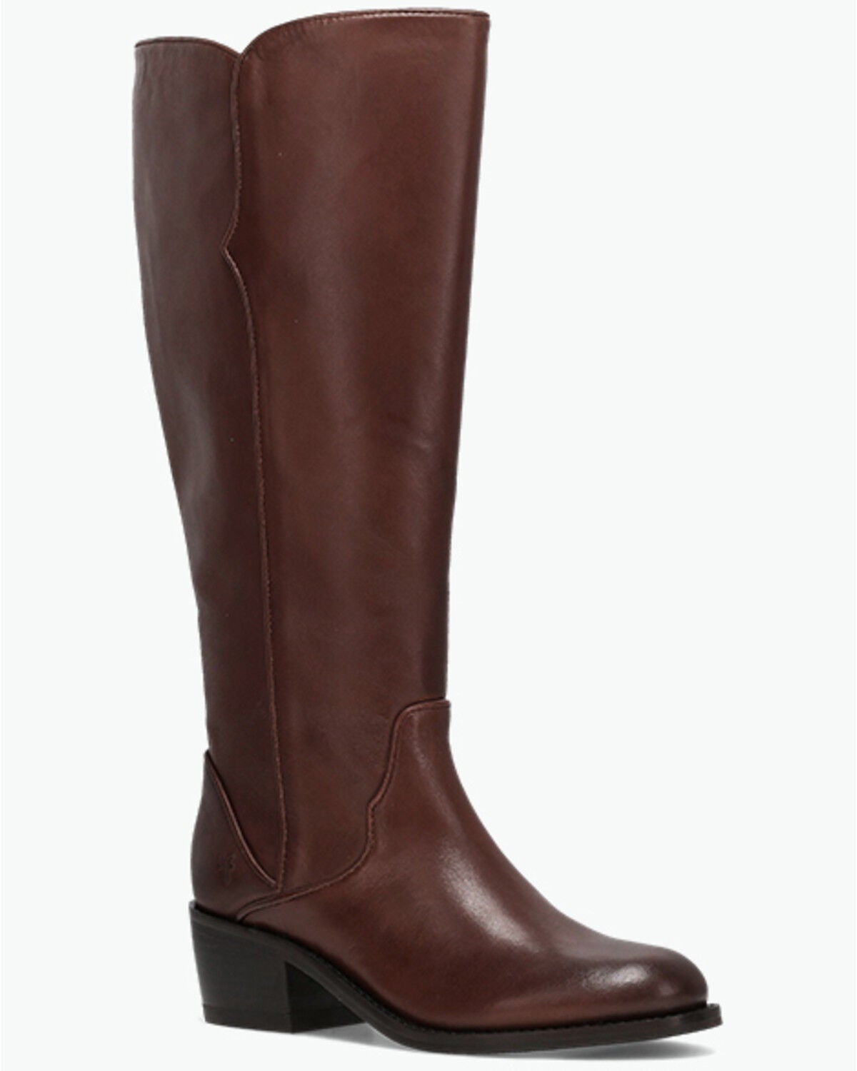 Frye Women's Carson 2 Piping Tall Wide Calf Fashion Boots - Round Toe, Brown, hi-res