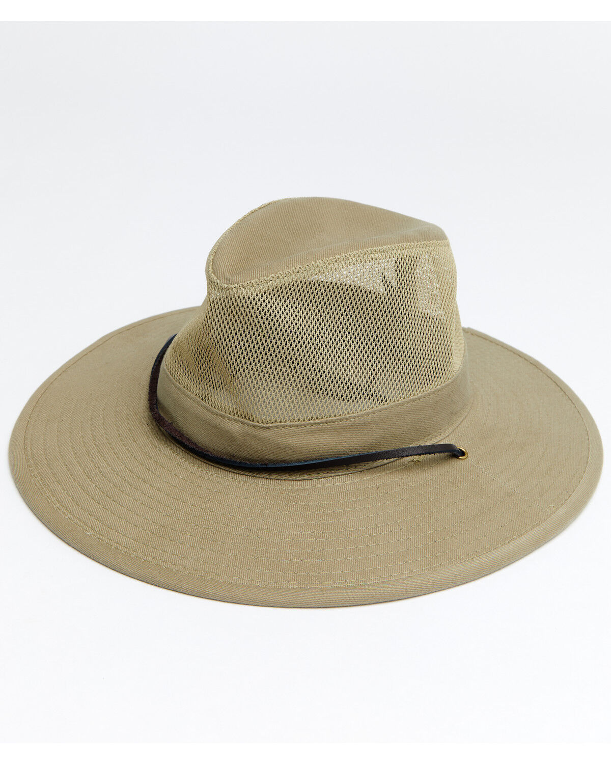 Image #1 - Hawx Men's Sidewall Safari Mesh Sun Work Hat, Tan, hi-res
