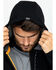 Image #3 - Hawx Men's Zip-Front Work Hooded Jacket, Black, hi-res