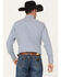 Image #4 - Ely Walker Men's Geo Print Long Sleeve Pearl Snap Western Shirt, Blue, hi-res