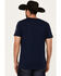 Image #4 - RANK 45® Men's Stubborn As A Bull Short Sleeve Graphic T-Shirt , Dark Blue, hi-res