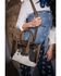 Image #8 - STS Ranchwear by Carroll Women's Cowhide Josie Satchel, Black/white, hi-res