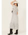 Image #4 - Stetson Women's Herringbone Midi Dress, White, hi-res