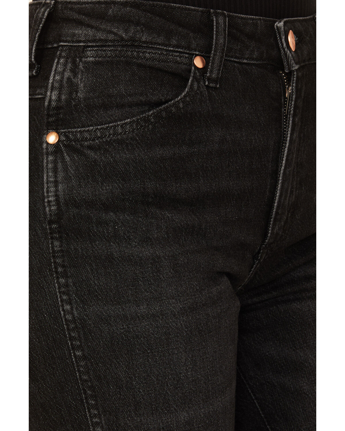 Image #2 - Wrangler Women's Wanderer High Rise Modern Flare Jeans, Black, hi-res