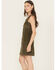 Image #2 - Levi's Women's Vianna Sleeveless Button-Down Corduroy Dress, Green, hi-res