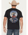 Image #1 - Wrangler Men's Cowboy Jim Watercolor Short Sleeve Graphic T-Shirt, Black, hi-res