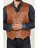 Image #3 - Moonshine Spirit Men's Redhawk Woven Button Down Western Vest , Rust Copper, hi-res