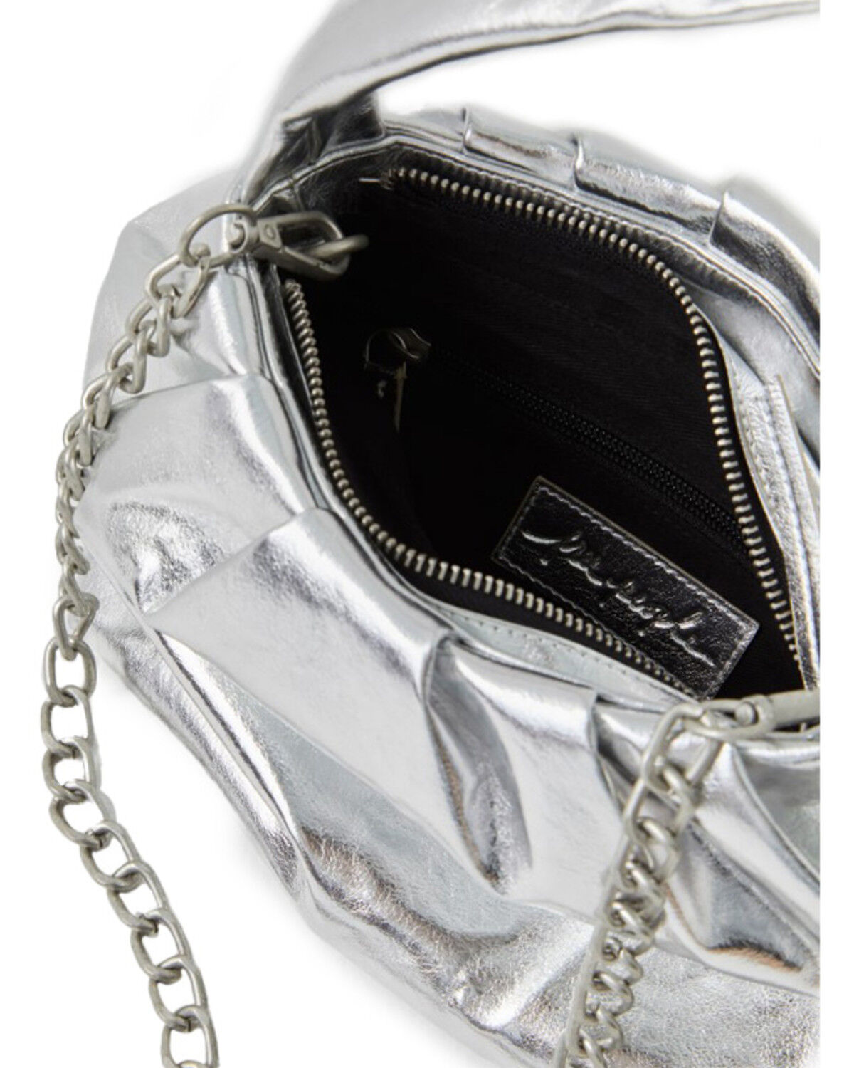 Image #3 - Free People Women's Viva La Vegan Clutch, Silver, hi-res