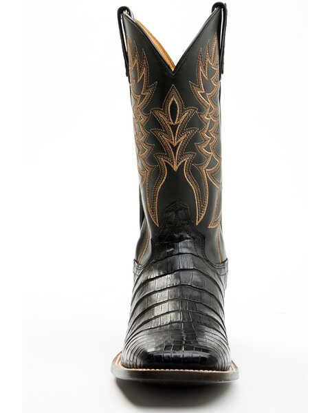 Image #4 - Cody James Men's Exotic Caiman Belly Western Boots - Broad Square Toe, Black, hi-res