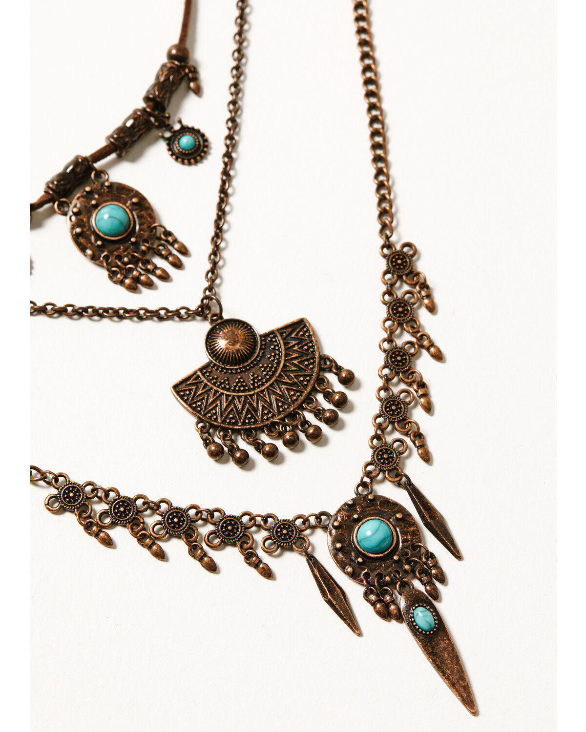 Image #2 - Shyanne Women's Mystic Skies Charm Layered Necklace, Rust Copper, hi-res