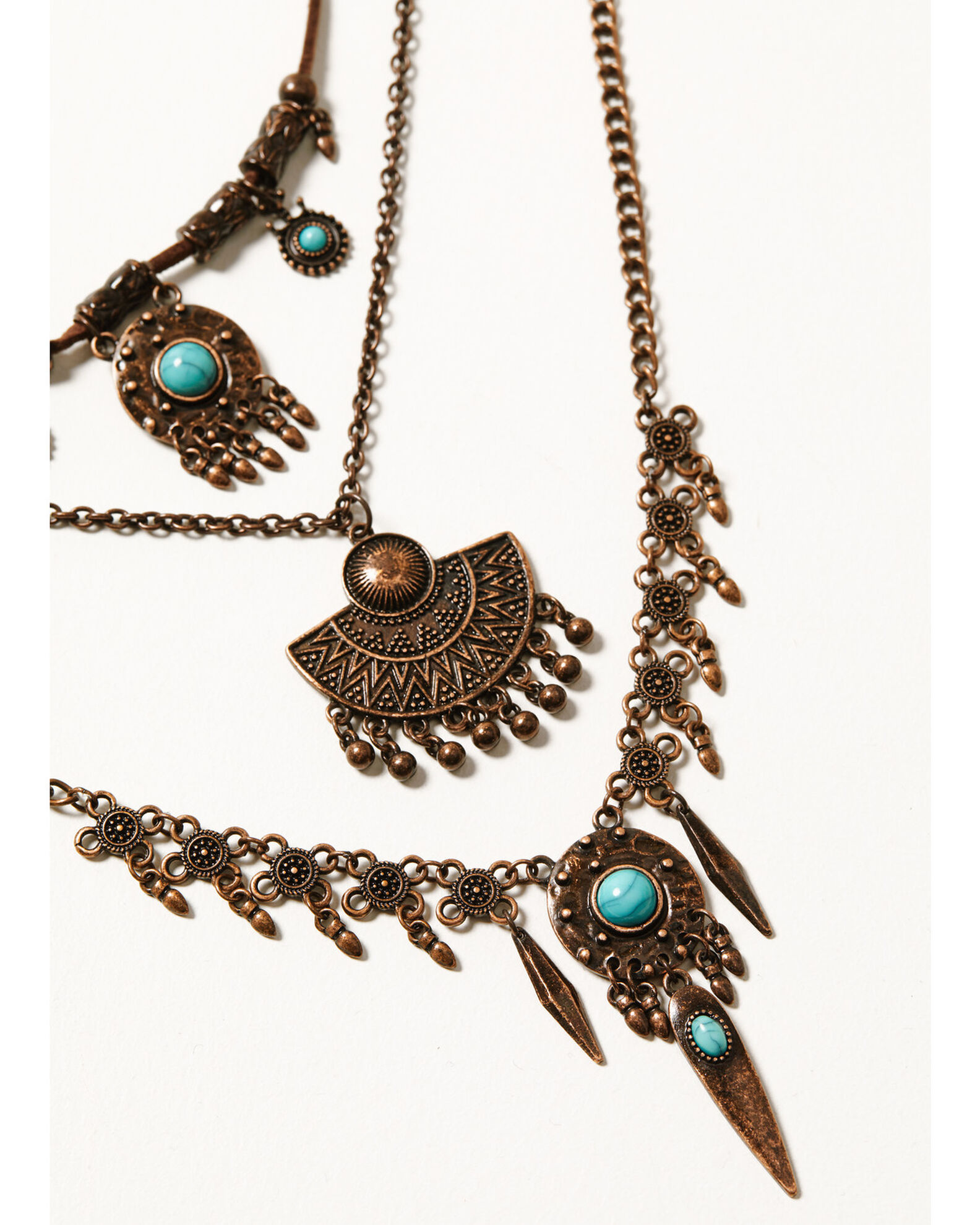 Image #2 - Shyanne Women's Mystic Skies Charm Layered Necklace, Rust Copper, hi-res
