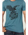 Image #3 - Moonshine Spirit Men's Soaring Eagle Short Sleeve Graphic T-Shirt , Blue, hi-res