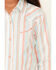 Image #3 - Cruel Girl Girl's Stripe Print Long Sleeve Pearl Snap Western Shirt, Multi, hi-res